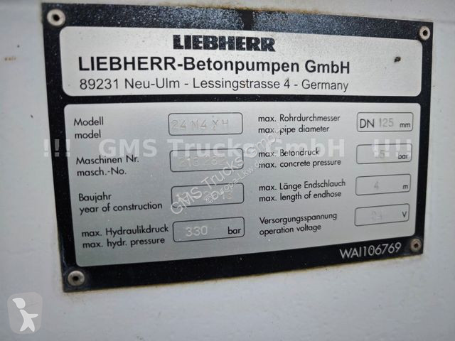 شاحنة Mercedes 2636 / 24m Betonpumpe / Liebherr...
