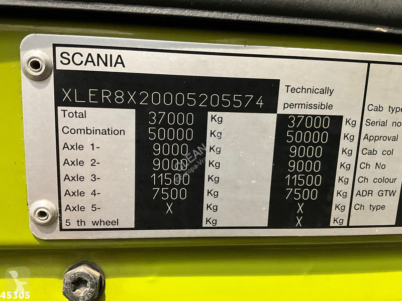 Camion Scania 8x2 manual Palfinger 85 Tonmeter...