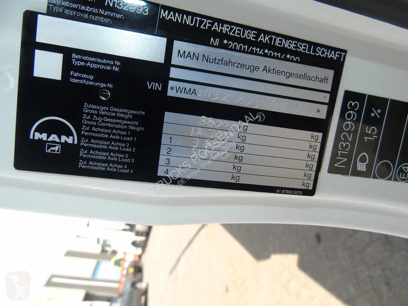 Lastbil MAN 8.180 + PALFINGER + GLASS TRUCK +...