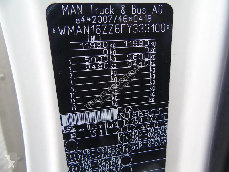 شاحنة MAN 12.250 + EURO 6