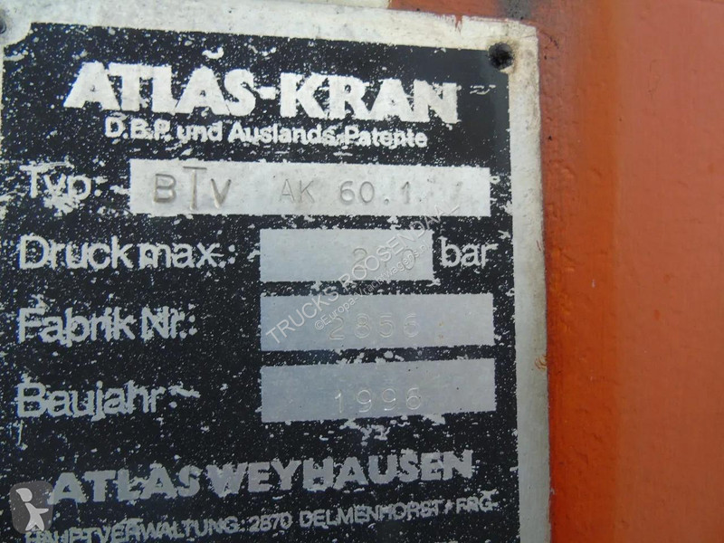 Lastbil MAN 8163 + ATLAS 60.1 + MANUAL + EURO 2...