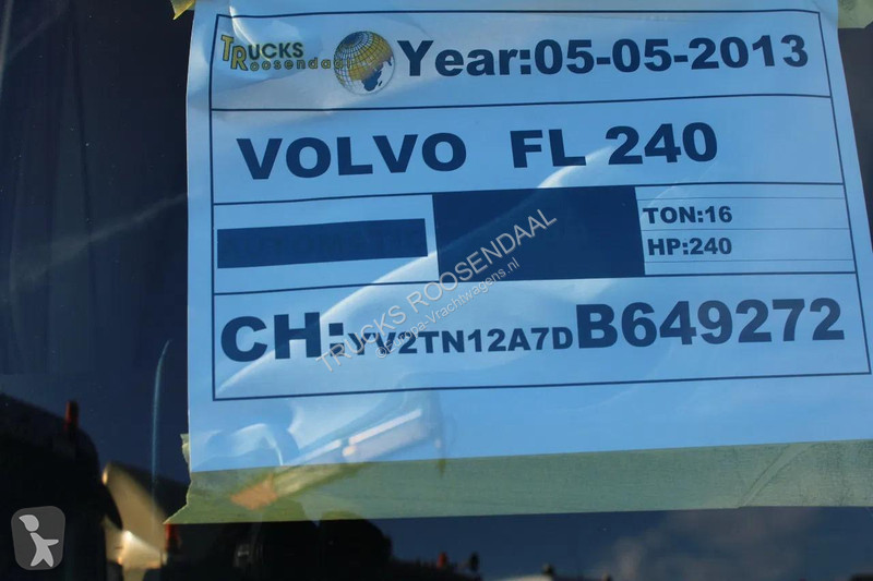 شاحنة Volvo FL 16.240 + EURO 5 + 16T