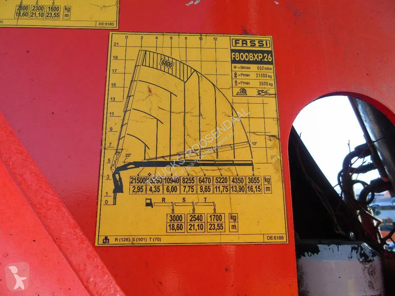 شاحنة DAF 85510 + FASSI 80TON 6x + 8X2 + EURO 5...