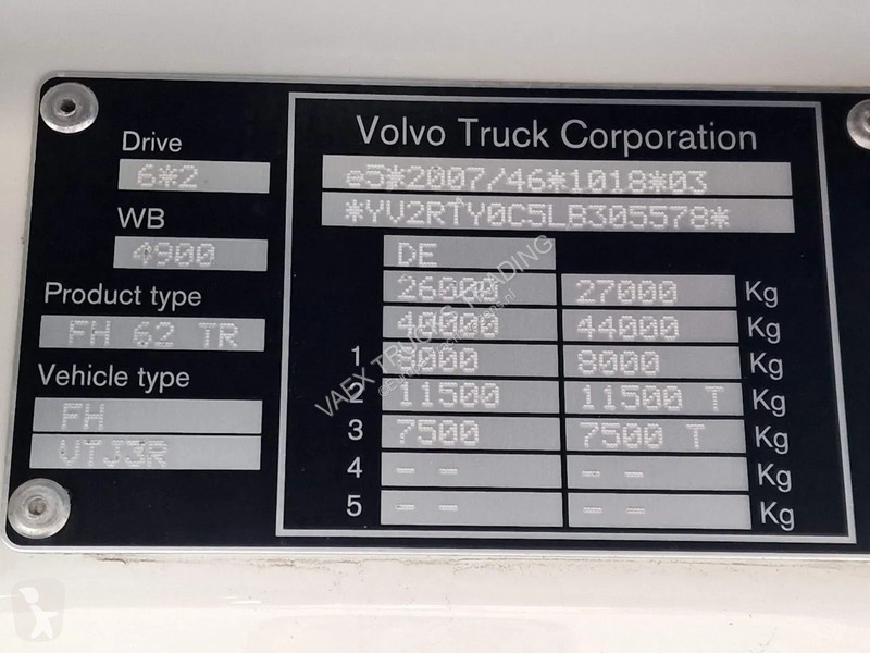 شاحنة Volvo 13460 Globetrotter 6x2*4 - BDF - I...