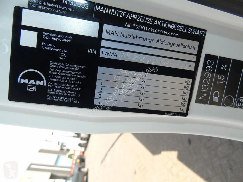 شاحنة MAN 8.180 + PALFINGER + GLASS TRUCK  +...