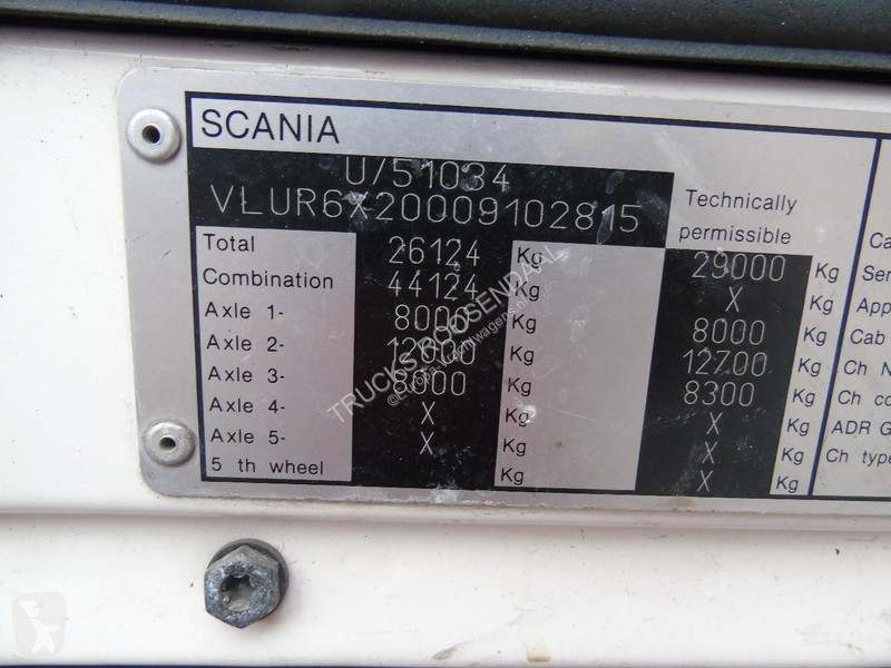 شاحنة Scania + 18.000 + 6X2 + MANUAL