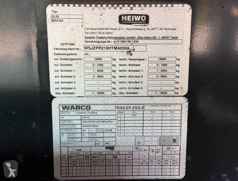 شاحنة Mercedes 2642 HEIWO ISOLATED BOXES DOUBLE...