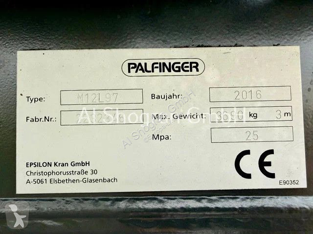 شاحنة Volvo 500 6x4 / Palfinger M12L97 / Eu6