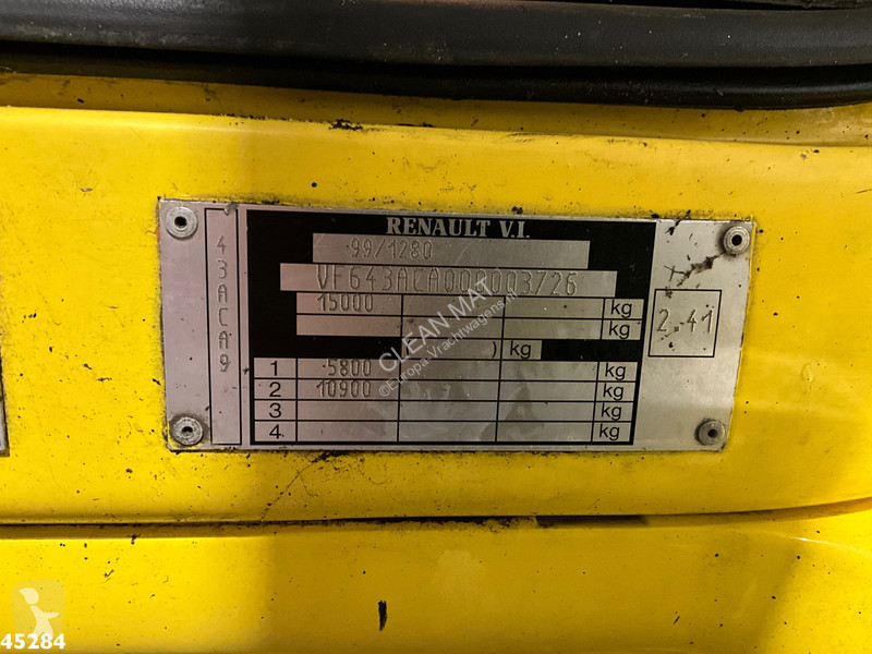 شاحنة Renault 210.15 Kolkenzuiger Just 182.847 km!