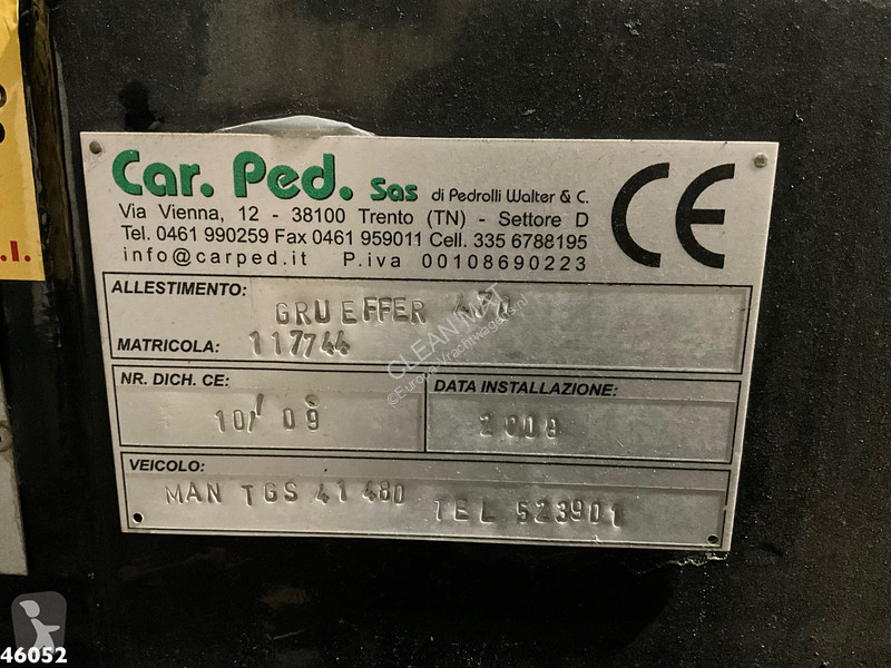 Kamion MAN TGS 8x4 Effer 47 Tonmeter laadkraan...