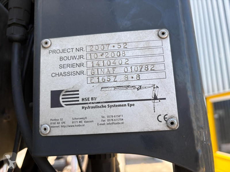 شاحنة Ginaf X 3335 S + PALFINGER E 165 Z + 6X6...