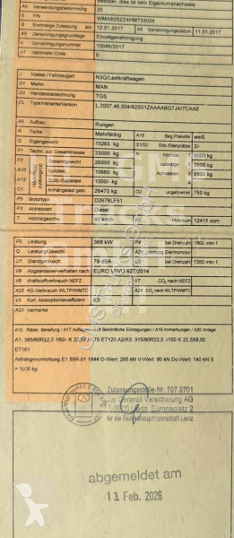 شاحنة MAN 33.500 / 6X6 ALLRAD / Manual+ Retarder