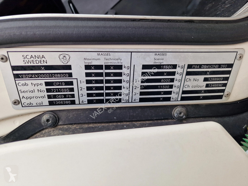 Camion Scania P94 260 - 4x2 - Full air - Manual...