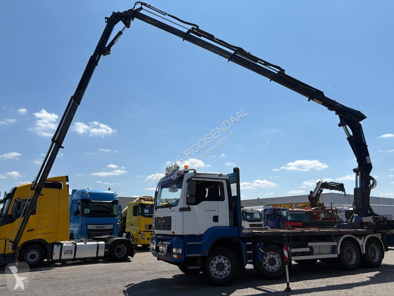 شاحنة MAN 41.430 + HMF 4220 K4   4X EXT + JIB...
