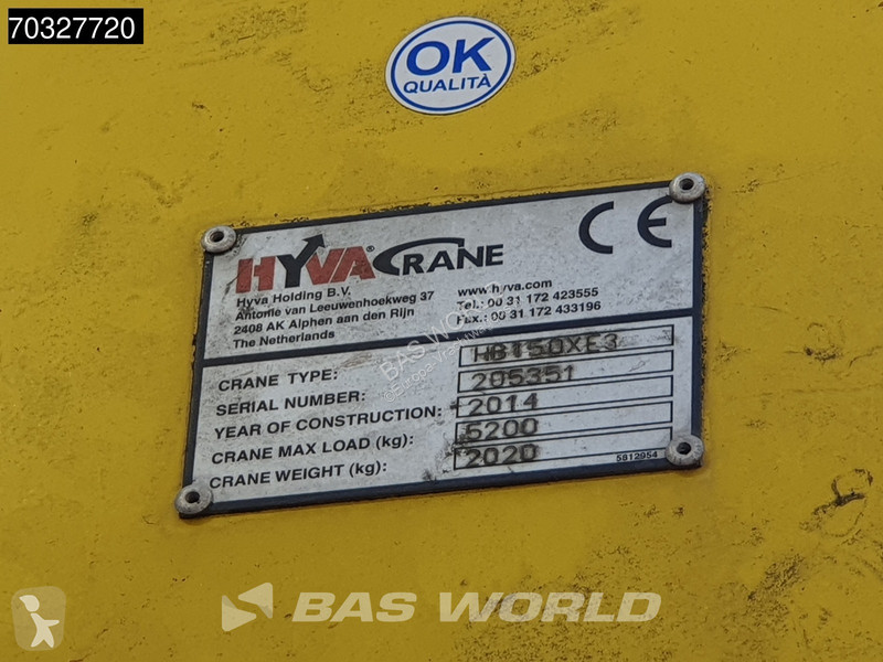شاحنة DAF 250 4X2 HYVA Crane Remote Euro 6