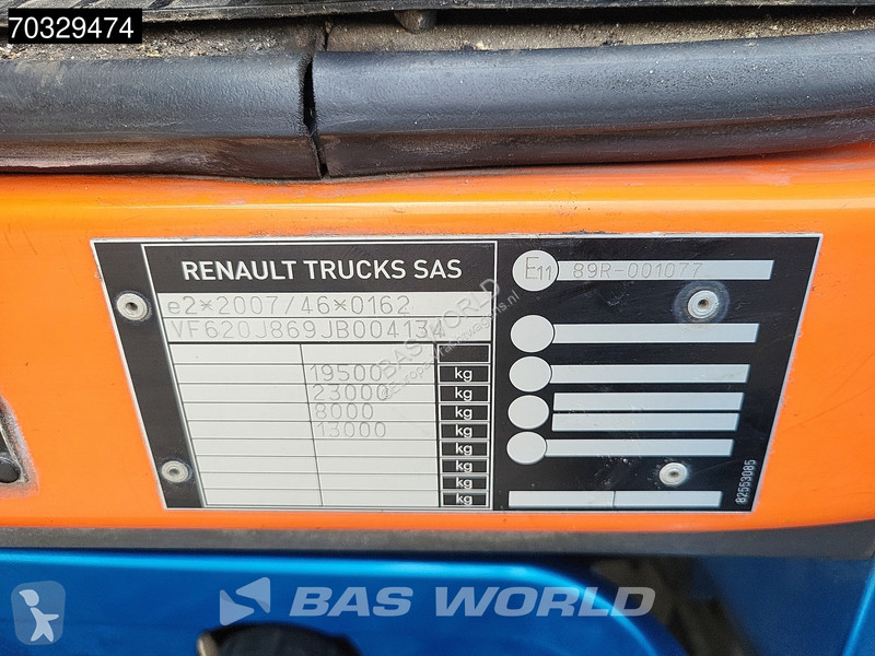شاحنة Renault D 320 4X2 19.5tonner 1500kg...