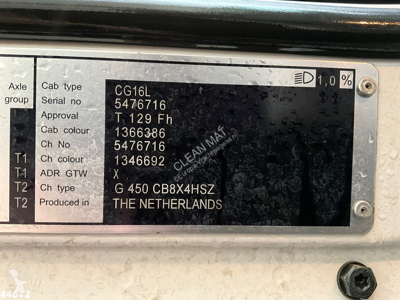 شاحنة Scania 450 8x4 Euro 6 Fassi 66 Tonmeter...