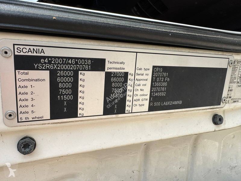 شاحنة Scania 500 V8 6x2