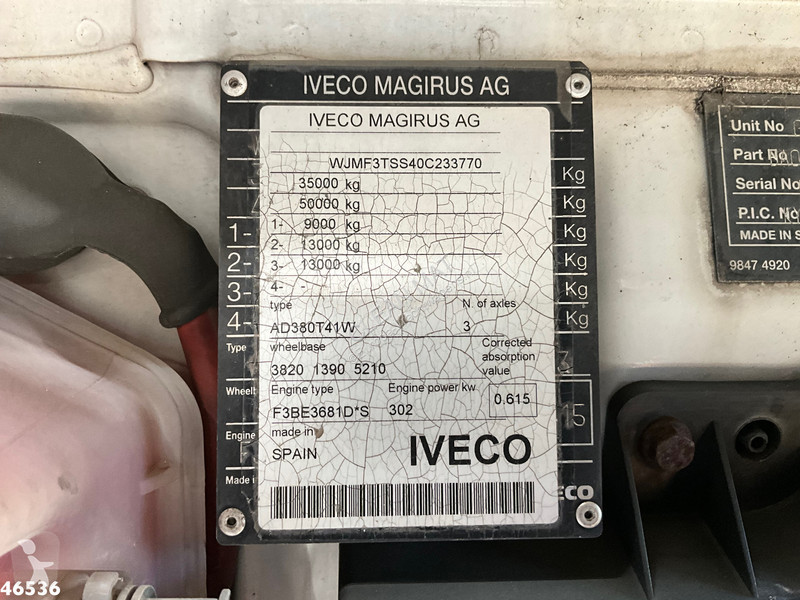 Camion Iveco AD380T41W 6x6 Palfinger 15...