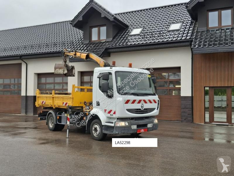 Camión Renault HDS Wagen Kran Wywrotka