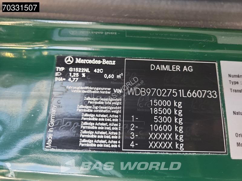 Camión Mercedes 1522 4X2 15t Curtainsides...