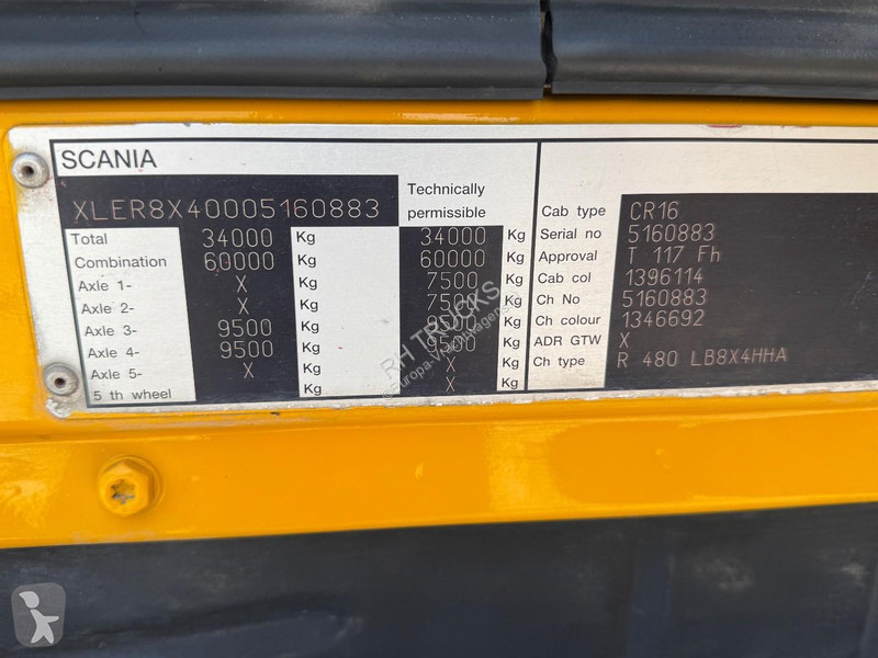 Scania R480 8X4 + HMF 2620K5 + CABEIFT + REMOTE...
