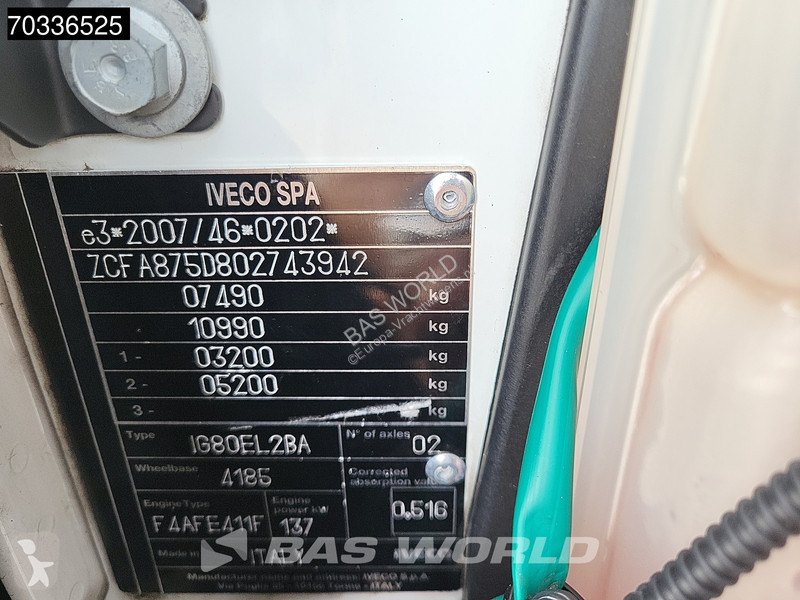 Kamion Iveco 75E190 4X2 8tonner 1000kg Tailgate...
