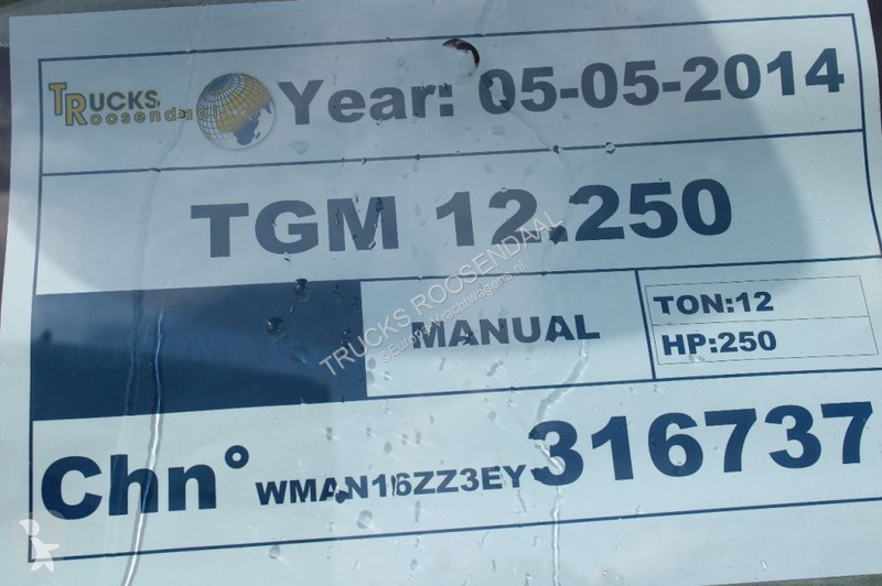 Kamion MAN 12.250 + EURO 6 + manual + LIFT + BE...