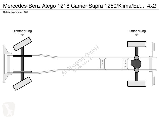 Kamion Mercedes 1218 Carrier Supra...