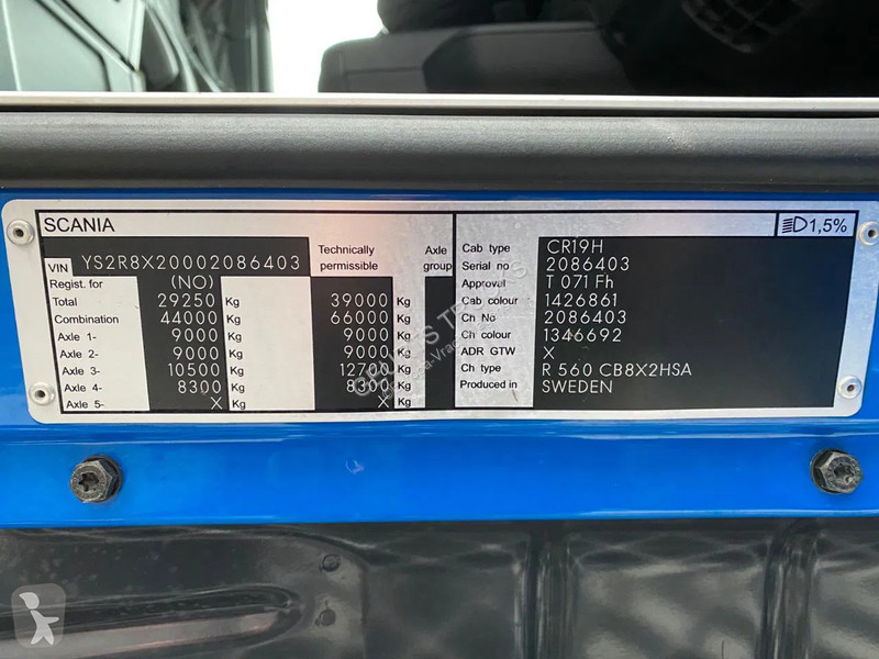Kamion Scania R560 V8 8X2 TREKKER/BAKWAEN +...