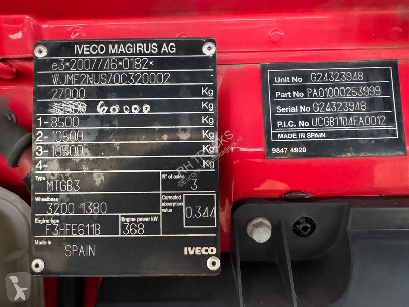 Kamion Iveco 500 6X4 EURO 6 KIPPER + PALFINGER...
