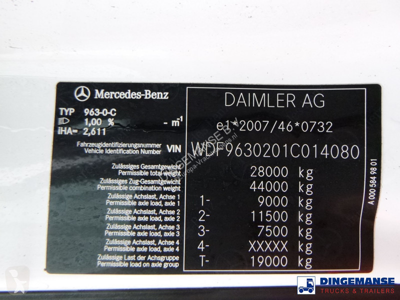 Kamion Mercedes 2843 6x2 Hyva container hook 20t