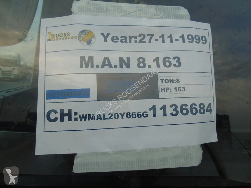 Kamion MAN 8163 + ATLAS 60.1 + MANUAL + EURO 2...