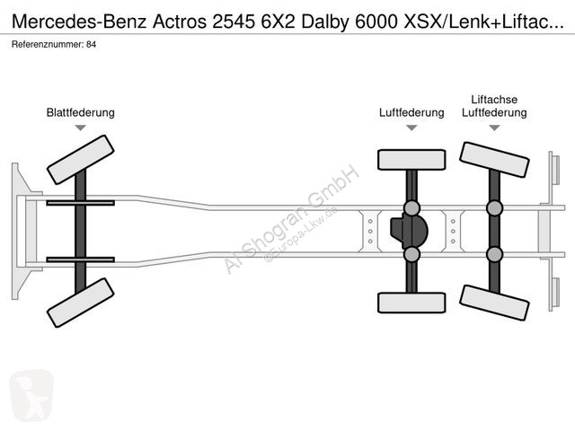 Camion Mercedes 2545 6X2 Dalby 6000...