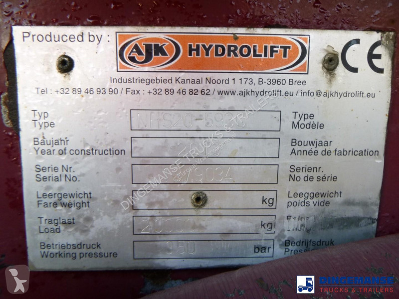 Lastbil Volvo 6x2 Euro 5 AJK container hook 20t