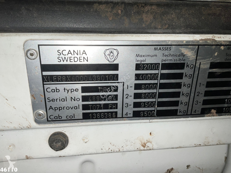 شاحنة Scania R 144 8x4 Retarder MK 55 Tonmeter...