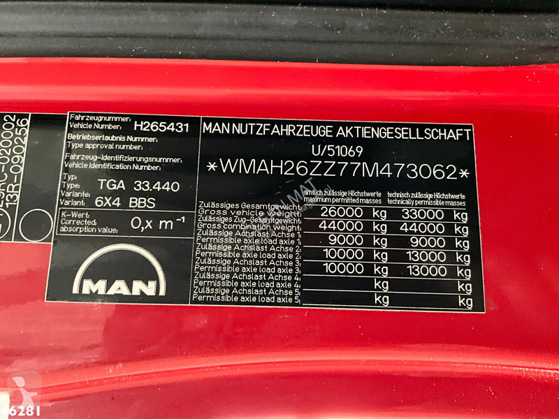 شاحنة MAN 33.440 6x4 Manual Full steel Kipper...