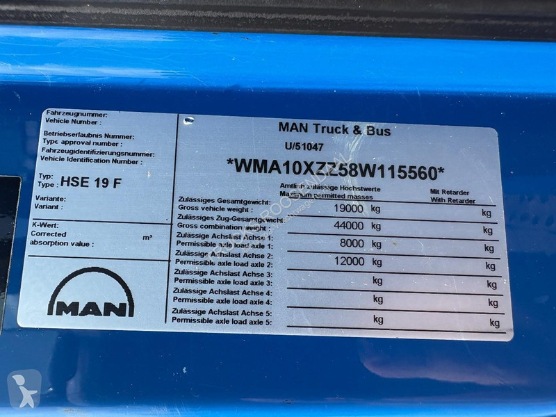 شاحنة MAN 18.360 + ISOLATION FABRIC INCL....
