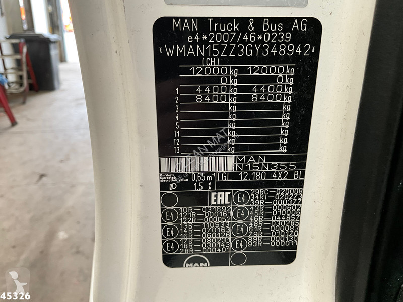 شاحنة  MAN TGL 12.180 Koel-vries opbouw 100%...
