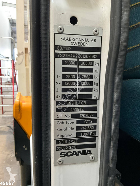 شاحنة Scania 93 4x2 Kipper met 31 onmeter...