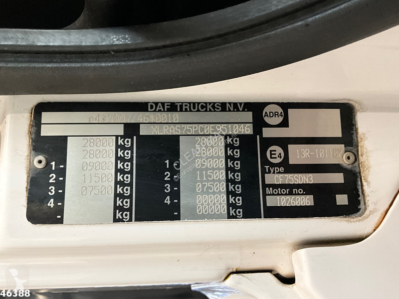 شاحنة DAF FAN CF 250 Hiab 14 Tonmeter laadkraan