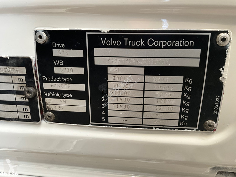 شاحنة Volvo FMX 460 6x6 Euro 6 HMF 16 Tonmeter...
