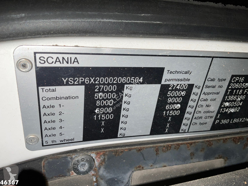 شاحنة Scania 360 Euro 5 8x2 Hiab 28 Tonmeter...