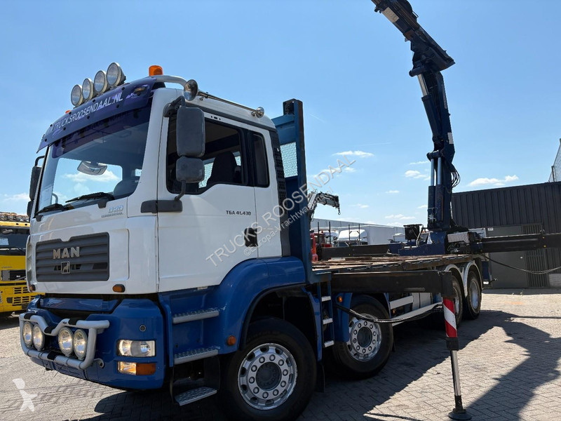 شاحنة MAN 41.430 + HMF 4220 K4   4X EXT + JIB...