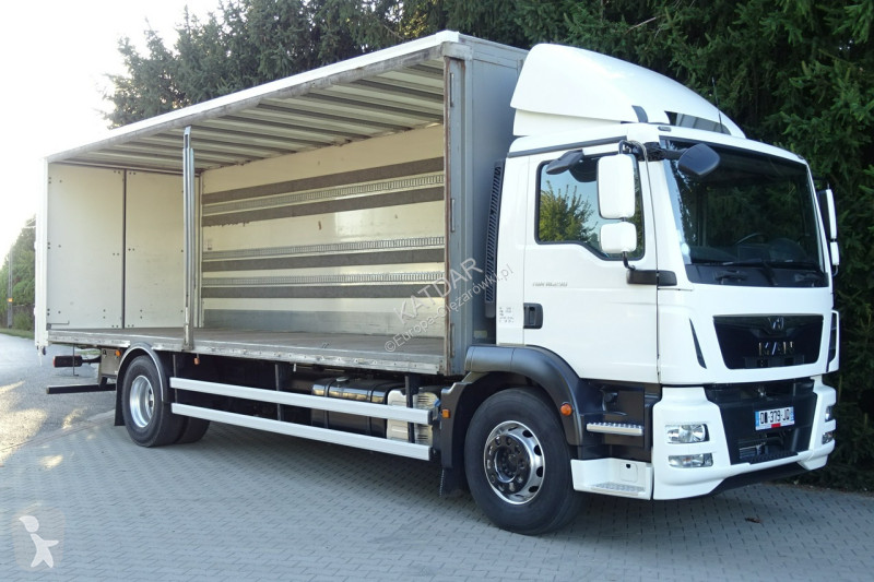 شاحنة MAN TGM 18.290 Euro 6 kontener firanka 20...