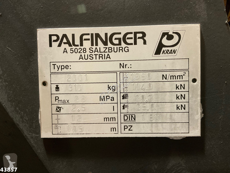 Lastbil MAN 6x6 Full Steel Manual Palfinger 68...