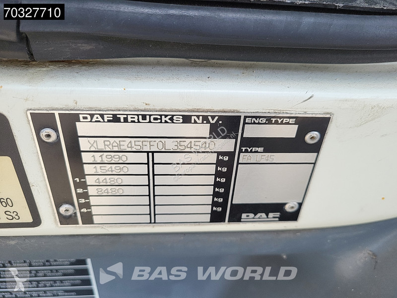 شاحنة DAF 160 LF 4X2 12tons NL truck APK...