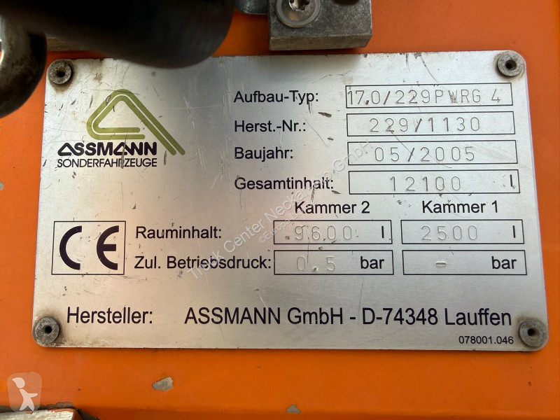 Camion MAN TGA HD Saug+Spülwagen Fernbedienung TÜV