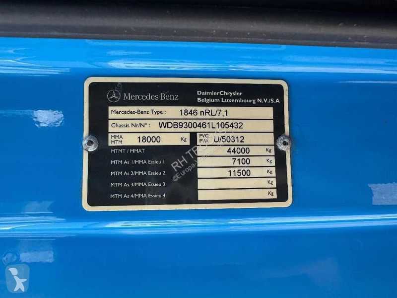 شاحنة Mercedes 1846 4X2 + 3-LADER + FASSI F120C.23