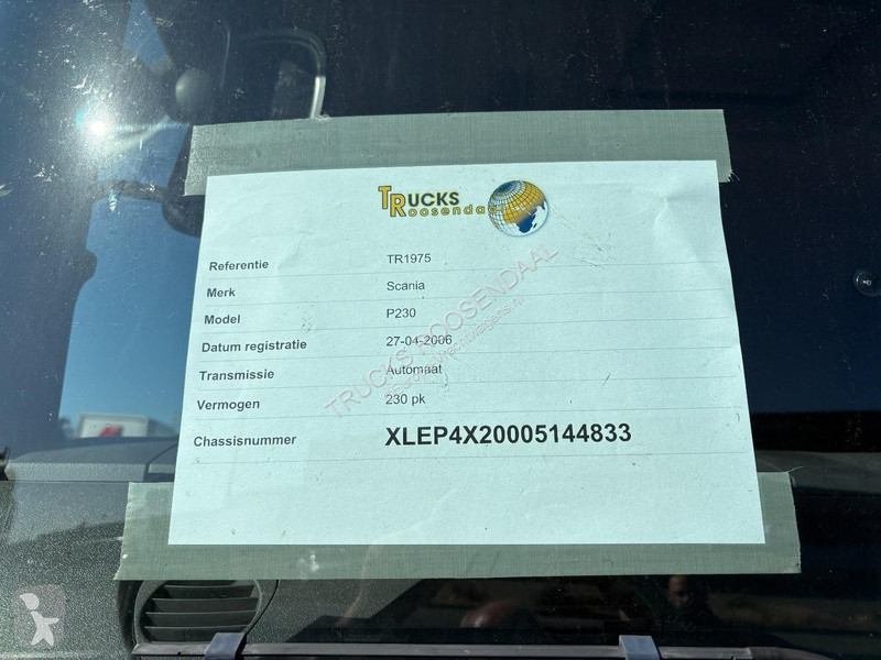 شاحنة Scania P230 + 3 PEDAS + 19t + OADIFT 1500 KG